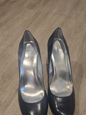 Style & Co. Women's Black Leather Round-Toe Pumps